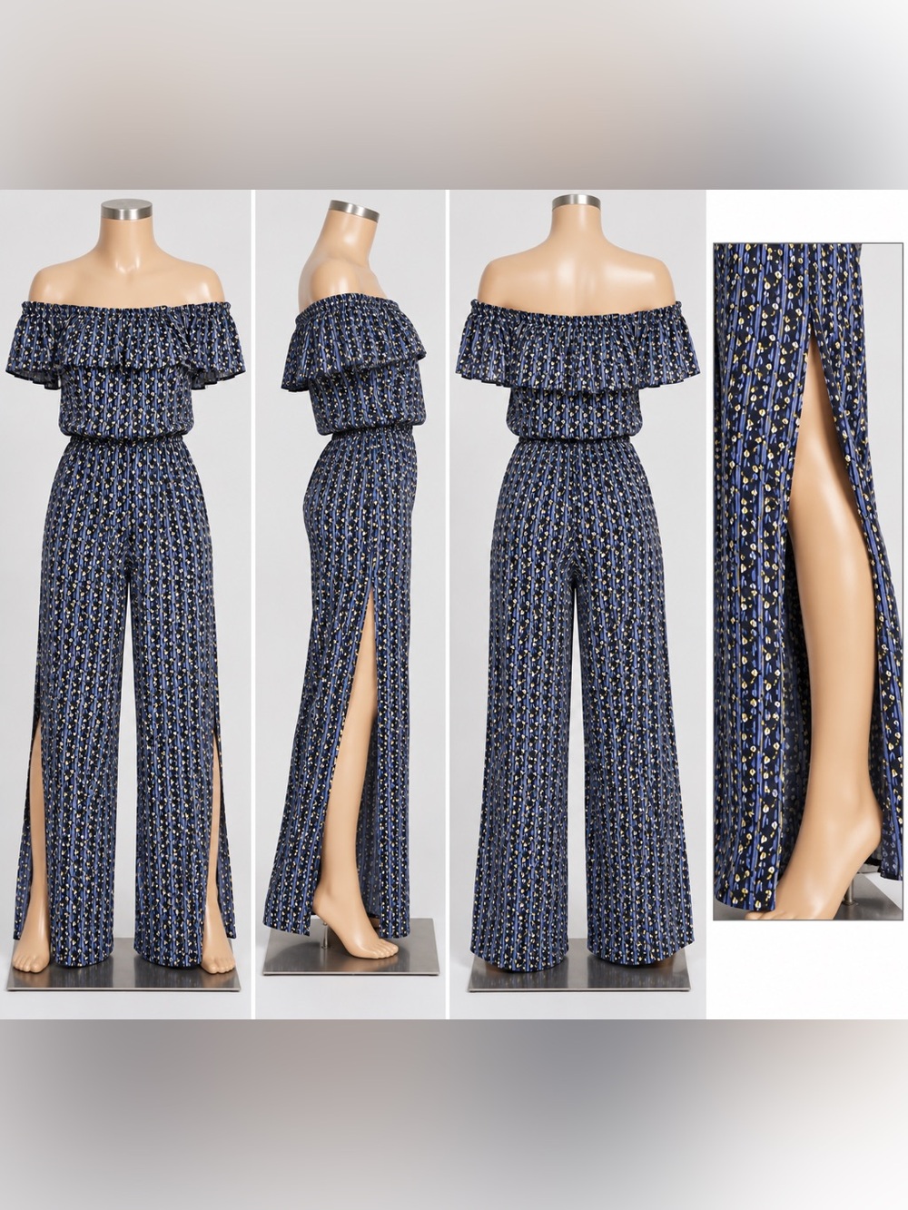 STUDIO 12 Navy Blue Cover Up Matching Set size medium